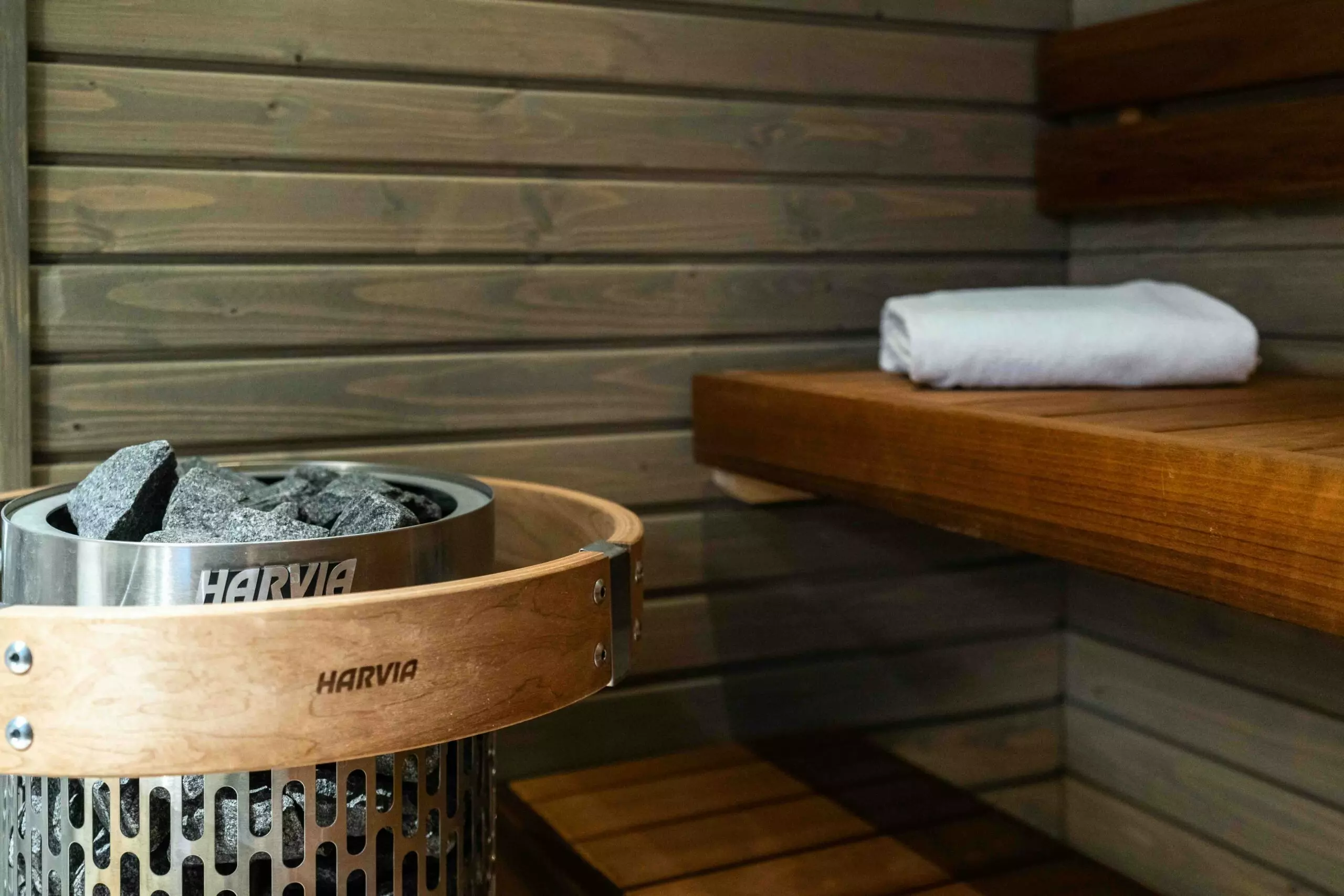 Postmaster Hotel Deluxe Sauna room in Rovaniemi. Boutique hotel in Lapland, Finland.