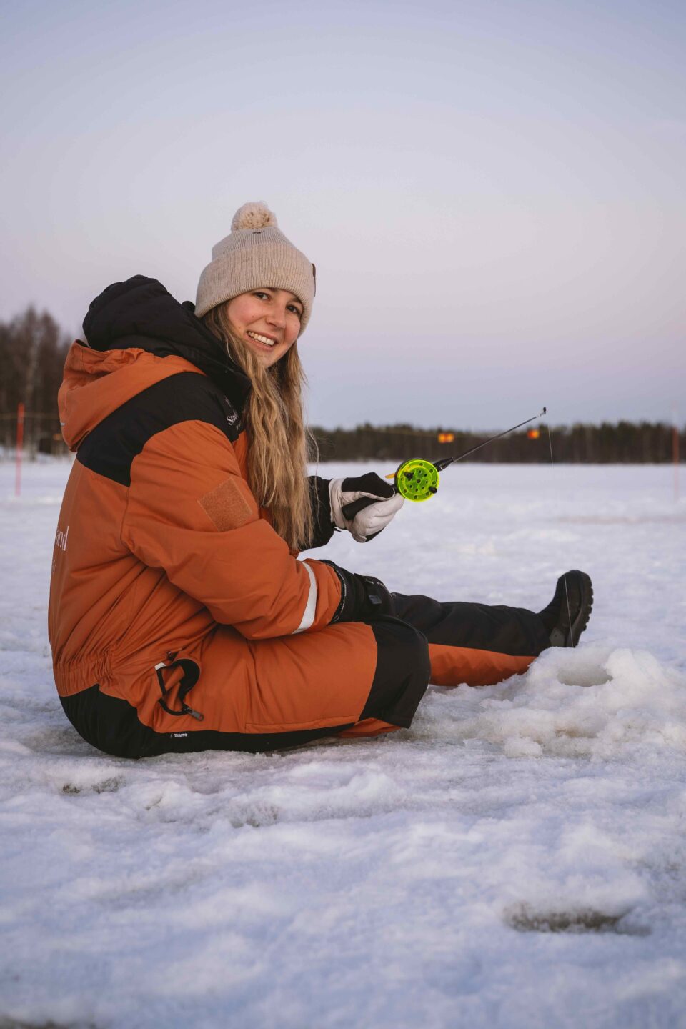 StayLapland Ice Fishing at Private Kuoksa lake 