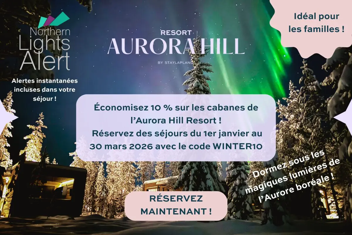 Offre printemps 2026 au Aurora Hill Resort de Rovaniemi