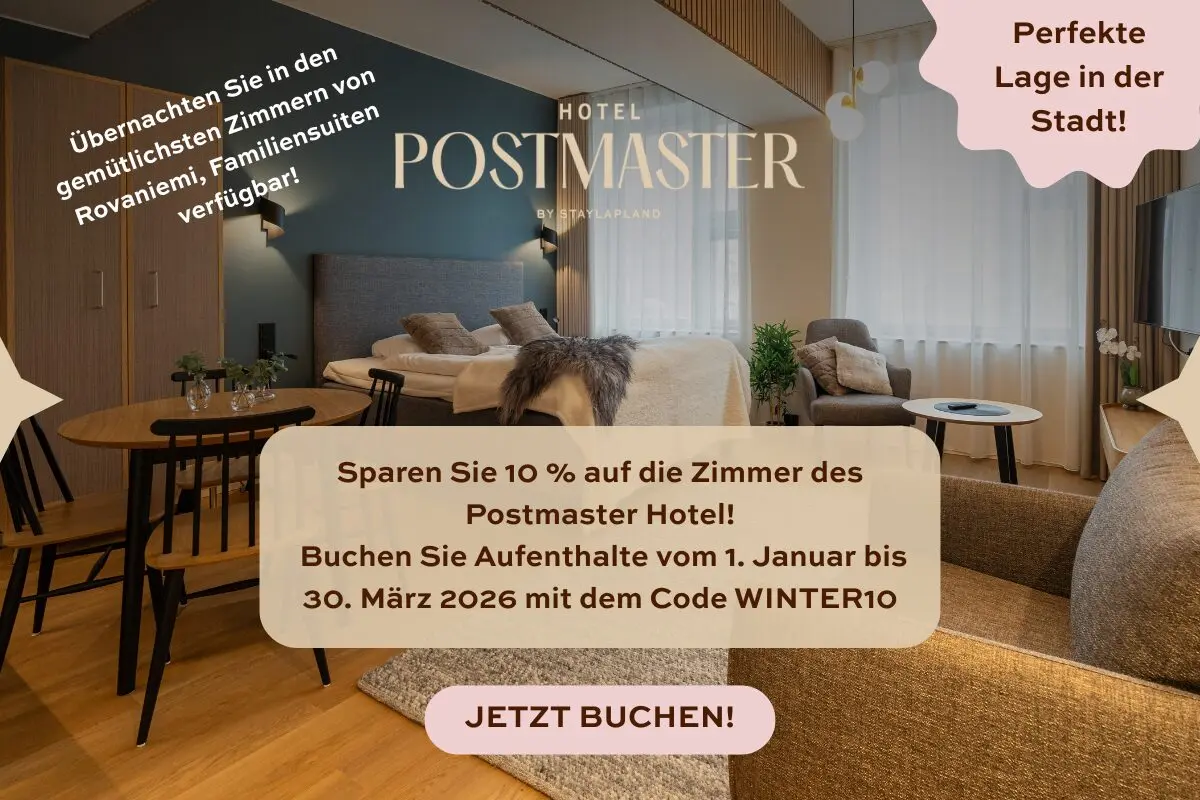 Frühlingsangebot 2026 im Postmaster Hotel in Rovaniemi