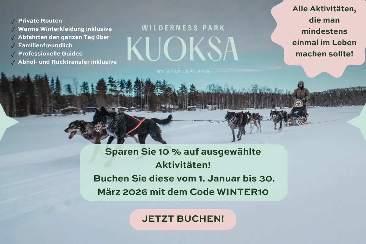 Frühlingsangebot 2026 für StayLapland-Aktivitäten in Rovaniemi