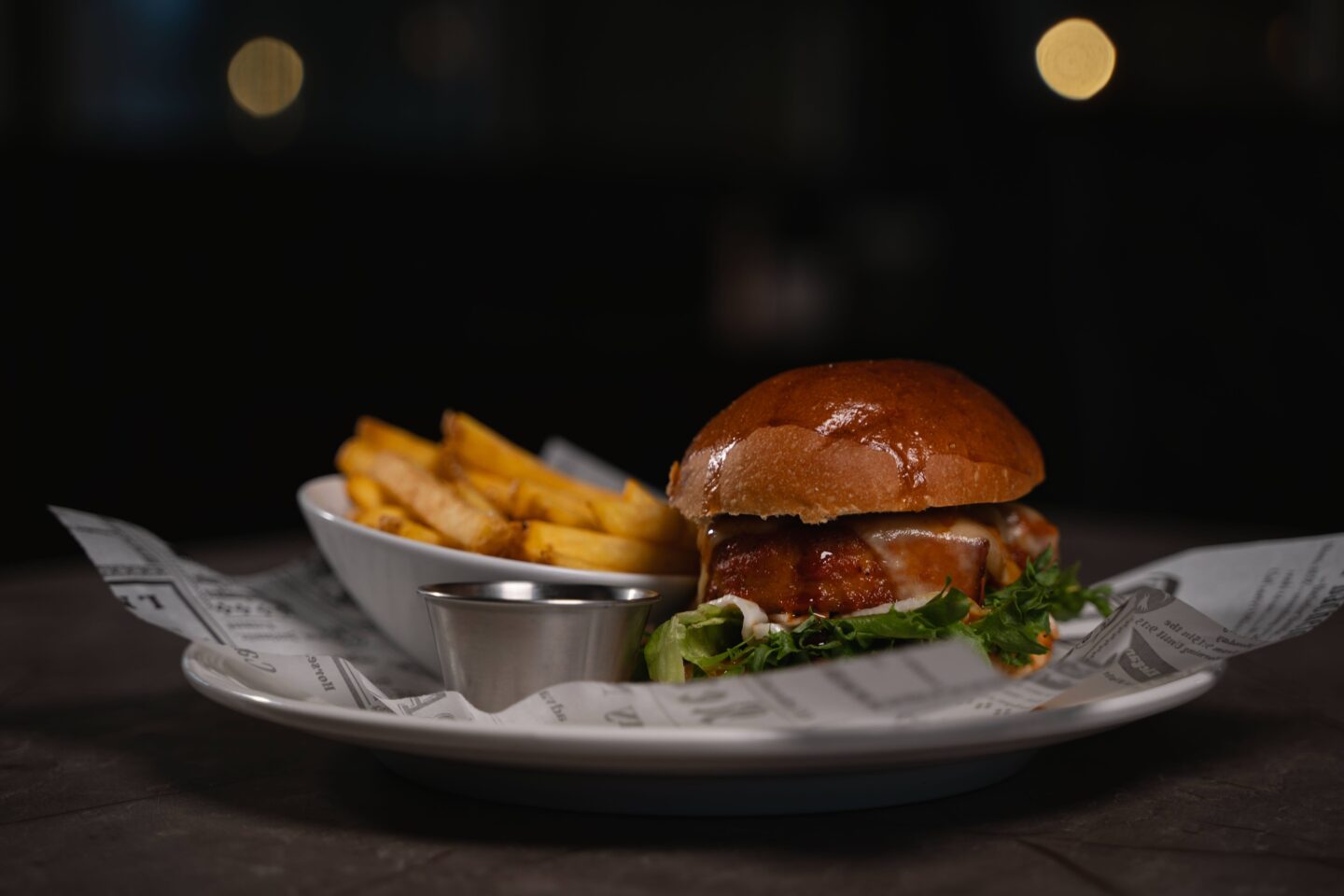 Leima Kitchen & Bar burger in Rovaniemi, Lapland