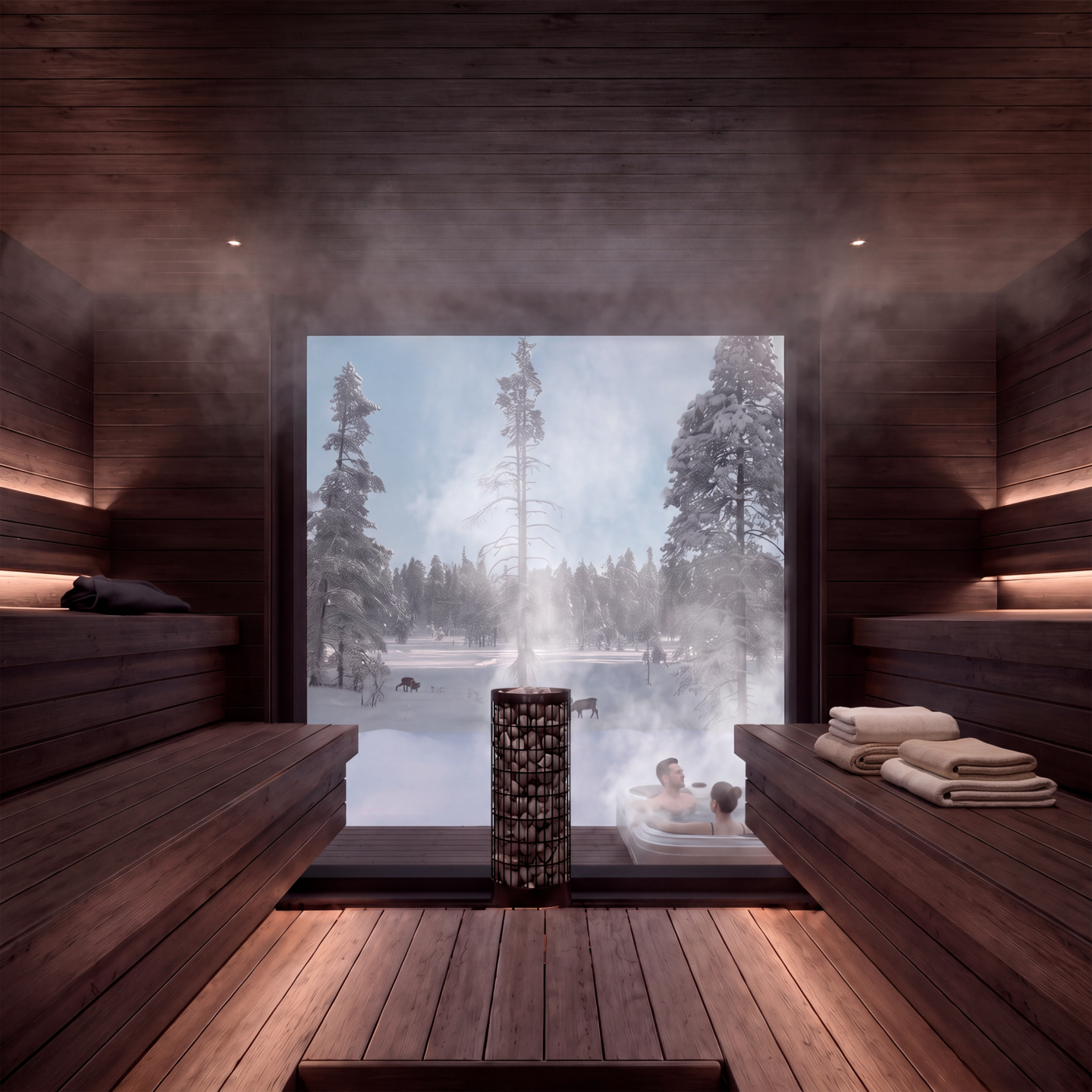 Aurora Hill Resort Sauna